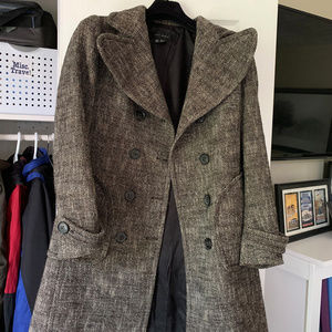 Zara Women tweed double breasted coat